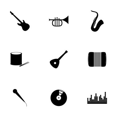 vektör müzik Icon set