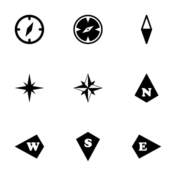 Ikona Kompas wektor zestaw — Wektor stockowy