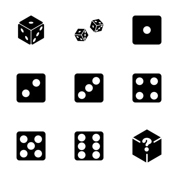 Набор значков векторных кубиков — стоковый вектор