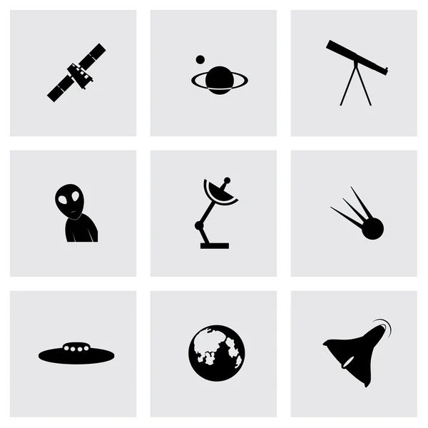 Ensemble d'icônes d'espace vectoriel — Image vectorielle
