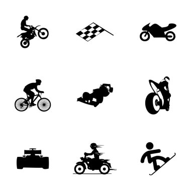 Vector Icons set yarış