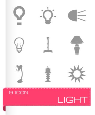 Vektör ışık Icons set