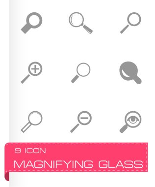 Vektör Büyüteç Icons set