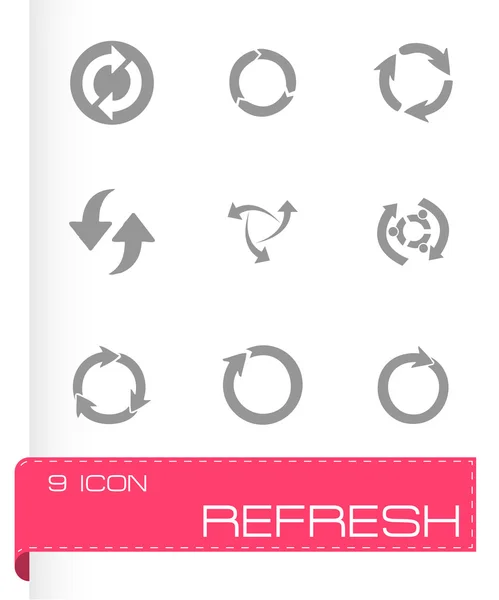 Vector refresh icons set — Stock Vector