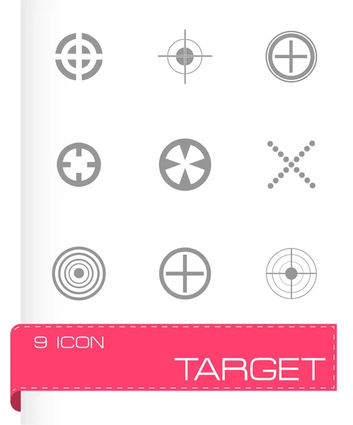Vector target icons set — Stock Vector