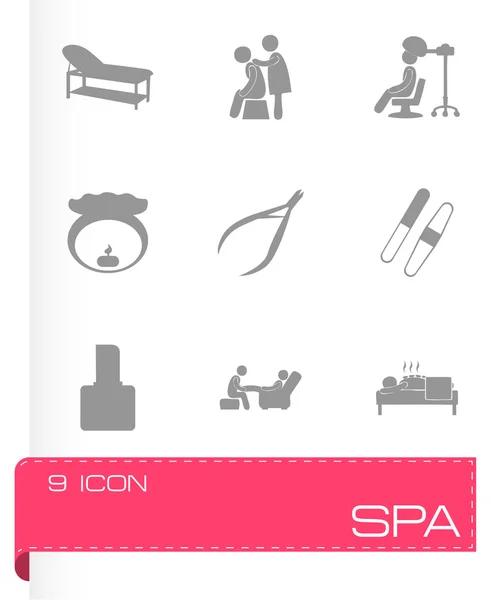 Set de iconos de spa vectorial — Vector de stock