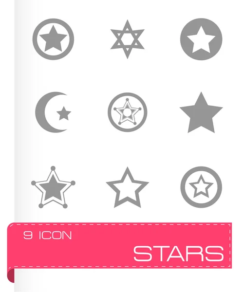 Vector stars icon set — Stock Vector