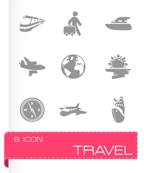 Vector travel icon set — Stock Vector