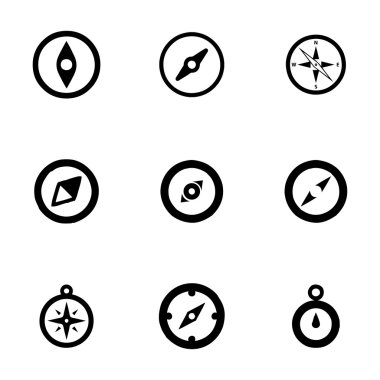 Vektör pusula Icon set