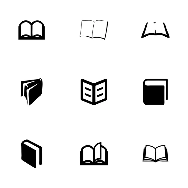 Set di icone del libro vettoriale — Vettoriale Stock