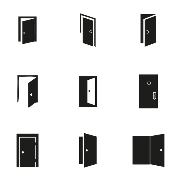 Vektör kapı Icon set