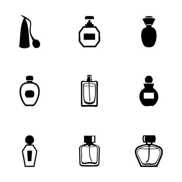 Conjunto de iconos de perfume vector — Archivo Imágenes Vectoriales