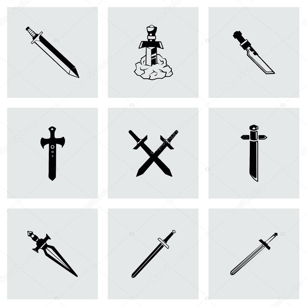 Vector Sword icon set