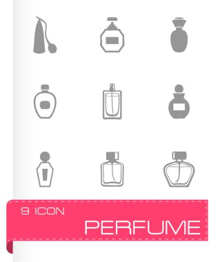 Vektör parfüm Icon set