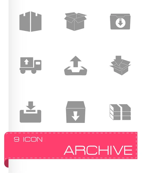 Conjunto de icono de archivo vectorial — Vector de stock