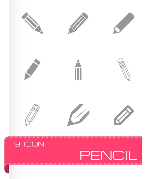 Conjunto de iconos de lápiz vectorial — Vector de stock
