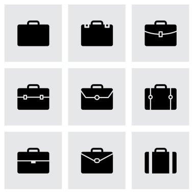 Vektör evrak çantası Icon set