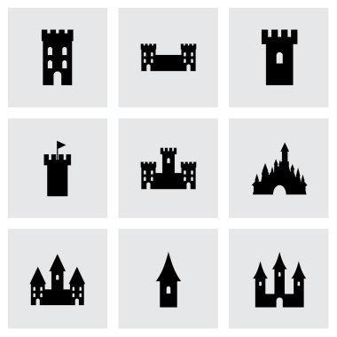 Vektör Castle Icon set