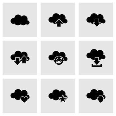 vektör bulut Icon set