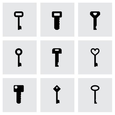 vektör anahtar Icon set