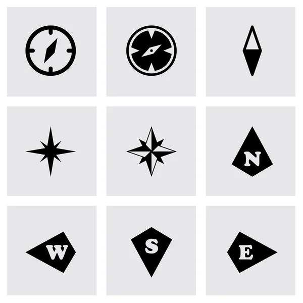 Vektör pusula Icon set — Stok Vektör