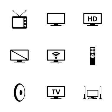Vektör tv Icon set
