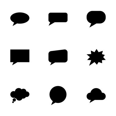 Vektör konuşma kabarcıklar Icon set