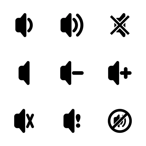 Vector speaker icon set — Stock Vector