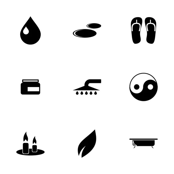 Set di icone spa vettoriale — Vettoriale Stock