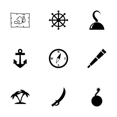 Vektör korsan Icon set