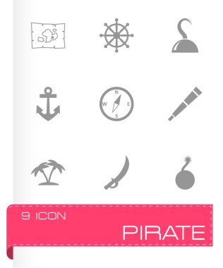 Vektör korsan Icon set