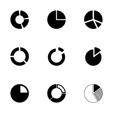 Vektör pasta grafik Icon set