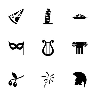 Vektör İtalyan Icon set