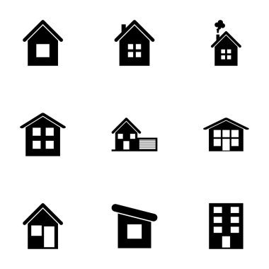 vektör evi Icon set