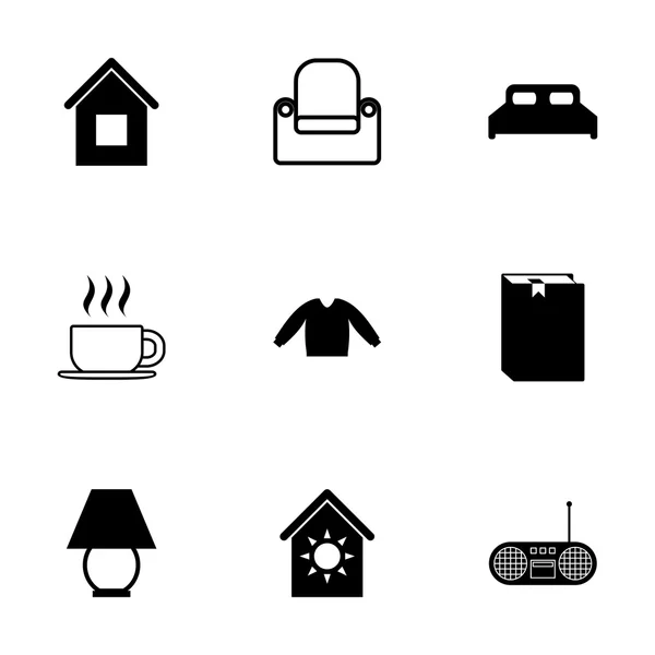 Vector homey icon set — Stock Vector