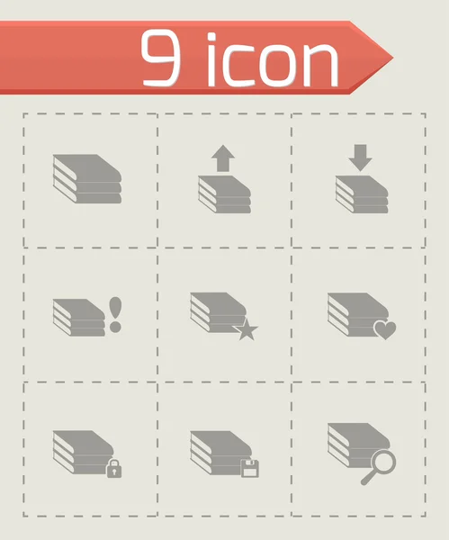 Conjunto de icono de archivo vectorial — Vector de stock