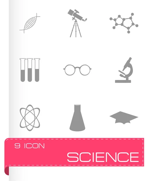 Conjunto de iconos de ciencia vectorial — Archivo Imágenes Vectoriales