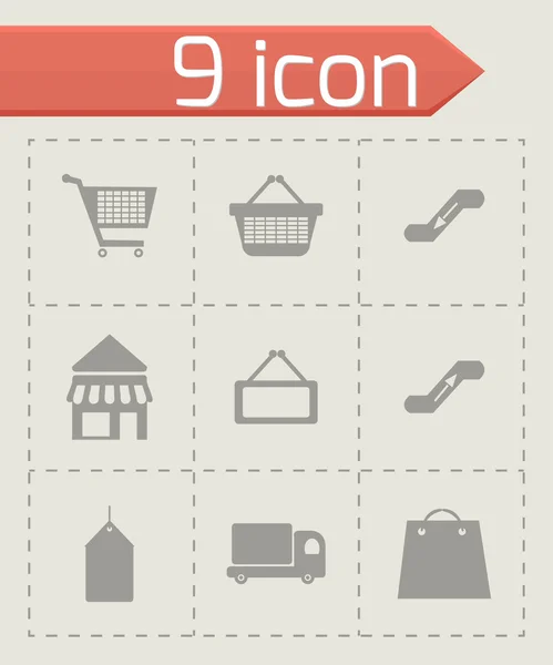 Vector shop icons set — Stock Vector