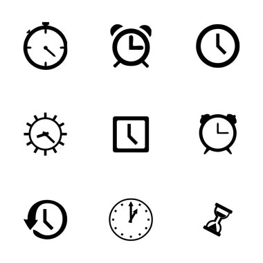 vektör clock Icon set