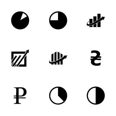 Vektör ekonomik Icons set