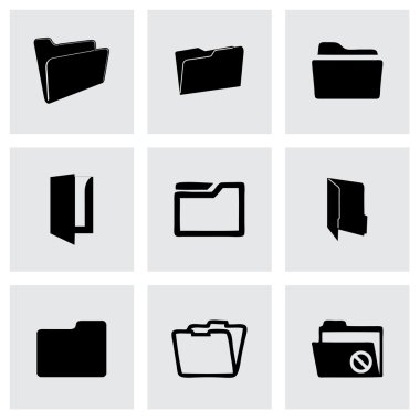 vektör klasör simgeleri set