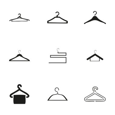 Vektör askı Icons set