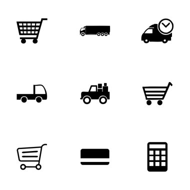 vector Icon set alışveriş