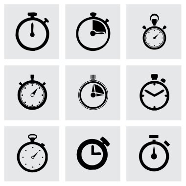 Vektör kronometre Icon set