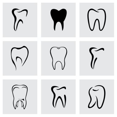 Vektör diş Icon set