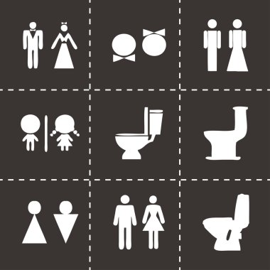 Vektör tuvalet Icon set