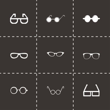 Vektör gözlük Icon set