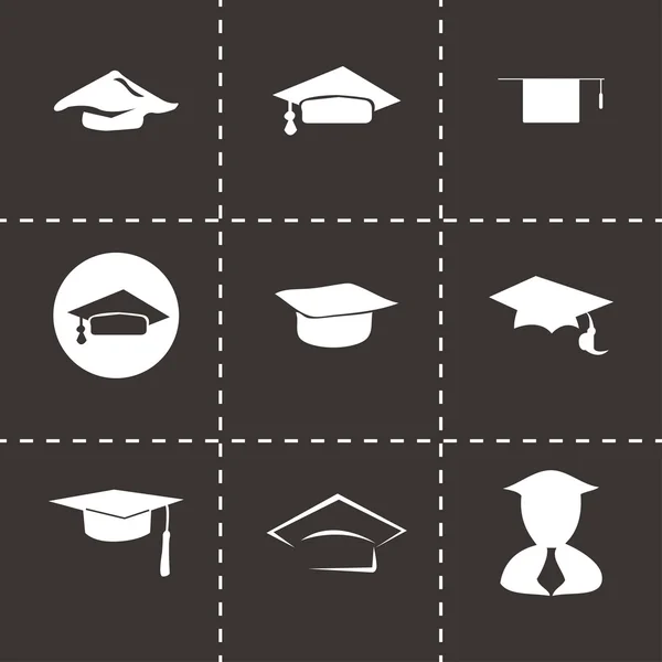 Vector academic icon set — Stock Vector