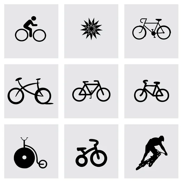 Ensemble d'icônes de vélo vectoriel — Image vectorielle