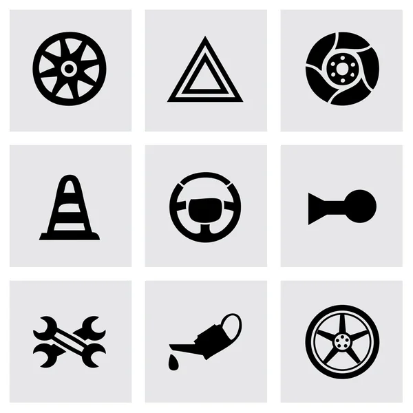 Vector auto onderdelen icons set — Stockvector